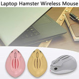 2.4Ghz Wireless Mouse Cute Hamster Shape Less Noice Portable Mobile Optical 1200Dpi Usb Mice Cordless Mouse For Pc Laptop Computer Notebook Macbook Kids Girl Men Women Mom Dad Gift (Gray)