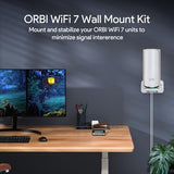 Wall Mount For Orbi Wifi 7 Router, Compatible With Orbi 970, 870, 770 Series & Nighthawk Wi-Fi 7 Mesh Systems, Orbit Secure Bracket Holder For Save Space & Boost Signal (Rbewmb-10000S) (White, 2-Pack)