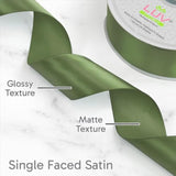 Solid Satin Ribbon, 1-1/2-Inch By 50 Yard, Moss Green', Solid