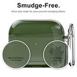 For Airpods 4 Case Clear Hard Plastic, Transparent Simple Cute Airpods 4Th Generation Case With Keychain, Girly Y2K Aesthetic Trendy Airpods Cover Accessories For Women Girl, Green