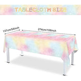 172pcs Pastel Rainbow Tableware Set with Plates, Napkins, Cups & Party Decor