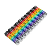 C-Type Marker 1Set 6Sqmm Colourful Number Tag Label For 6-10Mm Wire, 0-9 Cable