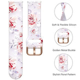 Silicone Band for Samsung Galaxy Watch 4-7 20mm 40-47mm Pink Flower