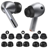 6 Pairs Ear Tips Set For Samsung Galaxy Buds3 Pro (2024), S/M/L?3 Pairs Memory Foam+3 Pairs Double Flange Silicone ? Earbuds Replacement Fit In Case Compatible With Samsung Galaxy Buds 3 Pro