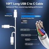 Iphone 16 15 Pro Max Charger Fast Charging,20W Usb C Fast Chargers Block Iphones 16 15 Charger Cord 10Ft Long Usb C Charging Cable For Iphone 16 15 Pro Max/15 Pro/15/15 Plus,Ipad Pro 12.9"/11"