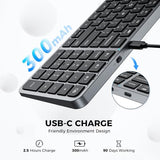 Bluetooth Keyboard With Numeric Keypad - Multi-Device Support, Stable Connection, Compact Design, Enhanced Typing Experience, Perfect For Macbook, Ipad, And Windows Laptops