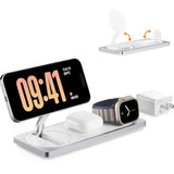 3 In 1 Charging Station For Apple Devices: Used For Iphone And Watch Charging Station With Magsafe Charger Stand, Wireless Charger For Iphone 16/15/14/13/12, Apple Watch 1-9/Ultra, Airpods 3 Pro
