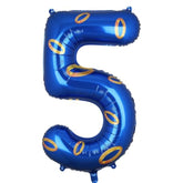 40 Inch Giant Navy Blue Number 5 Foil Balloon Mylar 5Th Birthday Video Game Decor
