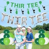 Golf 30Th Birthday Decorations, 30Th Birthday Decorations For Men, Thir-Tee Birthday Banner Cake Topper Glitter For 30Th Golf Sports Theme Birthday Party Decorations
