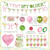 63 Pcs Espresso Martini Party Decorations, Glitter Banner, Cake Topper, Balloons