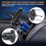 Car Vent Phone Mount For Thick Socket Grip, Air Vent Clip Phone Holder Compatible With Magsafe Wallet Black & Iphone Samsung Card Holder, Cellphone Stand With Sticky Adhesive