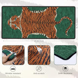 Tiger Desk Mat For Keyboard And Mouse, Non Slip Large Tigerhide Desk Mat, Smooth Gaming Mouse Pad, Long Mouse Pad For Gaming Office Home 35.4 X 15.7 Inches (Emerald Green)