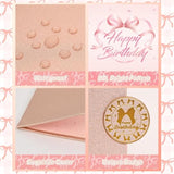 Bow Birthday Decorations For Girls Women Rose Gold Happy Birthday Guest Book To Sign Coquette Birthday Alternative Signature Guestbook Gifts Keepsake Pink Bow Heart Memory Book Card Board Party