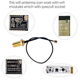 4Pcs 2.4G 3Dbi Wifi Antenna With 16Cm Extended Cable U.Fl To Female Sma For Arduino Cc3000 Esp8266