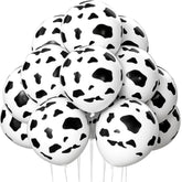 25Pcs Cow Print Latex Balloons, 12" for Cowboy Theme Birthday Party Decorations