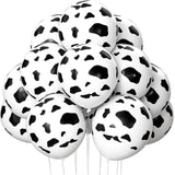 25Pcs Cow Print Latex Balloons, 12" for Cowboy Theme Birthday Party Decorations