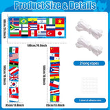 International Party Decorations 3 Pcs Country World Flags Door Banner Decor