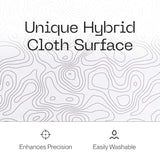 Snowstone Large Topograph Gaming Mousepad, Cool Medium Speed Desk Mousepad, Computer Mouse Mat, Flat Stitched Edge, Full Range Of Motion, Non-Slip Rubber Base, Perfect For Gamers & Office Use