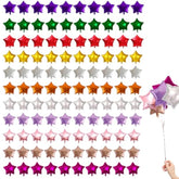110pcs 18in Star Foil Balloons in 11 Colors for Party Birthday & NYE Decor