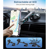 Wireless Car Charger, 15W Fast Charging Auto-Clamping Car Mount Universal Hands-Free Car Charger Mount For Dash Windshield Air Vent Compatible With Iphone 16 15/14/13/12, Samsung S23/S22/S21,Etc