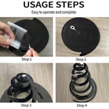 30Pc Black Hanging Swirl Party Decorations Foil Ceiling Streamer for Celebrations