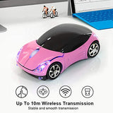 2.4Ghz Mouse Cool 3D Sport Car Shape Optical, Mini Ergonomic Small Hands With Usb Receiver, 1600Dpi Cartoon Car Mouse For Laptop Pc Tablet Computer Kids Girls