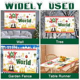 Christmas Joy To The World Backdrop Banner For Religious Christmas Party Decoration, O Holy Night Nativity Scene Background, Jesus Is The Reason For The Season