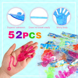 52 Pcs Sticky Hands, Party Favors For Kids 4-8 8-12 Goodie Bag Stuffers Treasure Box Prizes Mini Stretchy Hands Fidget Toys Adults Party Supplies Birthday Gifts For Boys Girls Teens