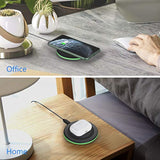 2-Pack 10W Wireless Charging Pad Fast Charge for iPhone, Samsung, AirPods Pro 2