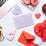 48-Pack Blank Heart Shaped Cutout Diy Greeting Cards For Valentine'S Day And Anniversary, Envelopes Included, 3 Colors, 4 X 6 Inches
