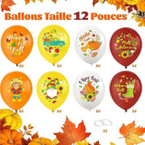 Fall Balloons: 32pc Thanksgiving Autumn Party Decor