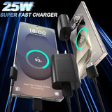 25W Super Fast Charger Type C Wall Charger Block With Charger Cable