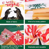 Christmas Joy To The World Backdrop Banner For Religious Christmas Party Decoration, O Holy Night Nativity Scene Background, Jesus Is The Reason For The Season