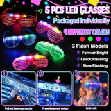 73pcs Glow in the Dark Party Supplies Glow Glasses Bracelets Slingshot Favors