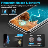 3 Pack Galaxy S21 Ultra Screen Protector, 9H Tempered Glass, Ultrasonic Fingerprint Support, 3D Curved,Hd Clear Scratch Resistant For Samsung Galaxy S21 Ultra 5G Glass Screen Protector