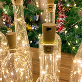10 Pack Wine Bottle Lights With Cork, 20 Leds, 6.6 Ft, Fairy Mini String Lights For Diy Jar Halloween, Christmas, Party