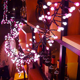 Cluster Christmas String Lights Pink &White, 400 Led 8 Twinkle Modes 13Ft Globe Fairy Lights For Xmas Tree Bedroom Indoo