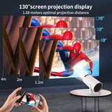 Mini Portable Projector 4K WiFi 6 BT 5.2 Upgraded Portable Projector Full HD Supported for Phone /PC /TV /HDMI /PS5 /Laptop Auto Keystone Home