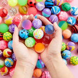Bouncy Balls - 100-Pack, 1.25 In (32 Mm), Multicolor - Bulk Bouncy Balls For Kids Ages 4+, Rubber Party Favors & Prizes