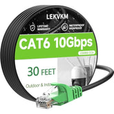 Cat 6 Ethernet Cable 3 Ft High Speed Rj45 Internet Cable For Outdoor & Indoor