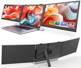 14" Triple Laptop Screen Extender, 1080P Fhd Ips Ultra-Slim Portable Dual Monitor For Laptop, Usb C Hdmi Plug-Play Monitor Extender For Triple Display For Macos/Windows, Fits 13-17.3" Laptops