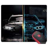 Mouse Pad Square Gaming Mouse Mat Car Blueprints, Non-Slip Rubber Base Mousepad Mousemat For Laptop Computer Pc Office Home