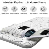 Wireless Keyboard Mouse Sleeve Travel Case Neoprene Shockproof Protective Keyboard Case For Logitech Mk270 Wireless Keyboard And Mouse Combo (Black)