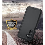 for Samsung Galaxy A16 5G Phone Case, Black - 3-Layer Heavy Duty Full-Body Protector with Raised Edges and Precise Hole Position