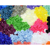 300 Sets 20-Color Kam Snaps Buttons, Glossy Round Size 20 (1/2") T5 Pl
