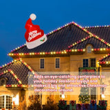 Christmas Inflatables Outdoor Decorations, 5Ft Inflatable Xmas Hat, Lighted Blow Up Giant Red Hat With Built In Led Ligh