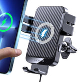 Wireless Car Charger, 15W Fast Charging Auto-Clamping Car Charger Phone Mount Air Vent Cell Phone Holder Compatible Iphone 16/15/14/13/13 Pro/12 Pro/12/11, Samsung Galaxy S23/S22/S21/S20, Etc