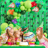 Turtle Birthday Balloon Arch Kit: Pizza Party Backdrop (152pcs)