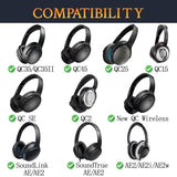 Earpads for Bose Headphones, for QuietComfort 15 (QC15) QC25 QC2 QC35 /Ae2 Ae2i / SoundTrue & SoundLink Around-Ear I,II Series - Black&Blue