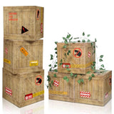 6 Pcs Dinosaur Party Decorations 12 X 12 X 12 Inch Dinosaur Theme Boxes Dinosaur Party Decor Boxes Dinosaur Table Centerpieces For Dinosaur Birthday Party Supplies Baby Shower Decorations